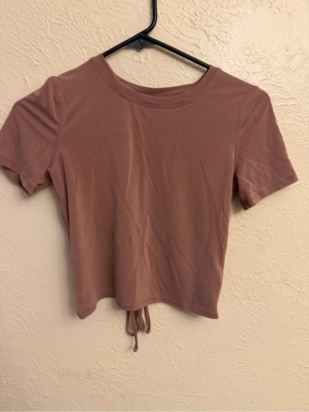 lululemon athletica Short-Sleeve Drawstring Crop Top